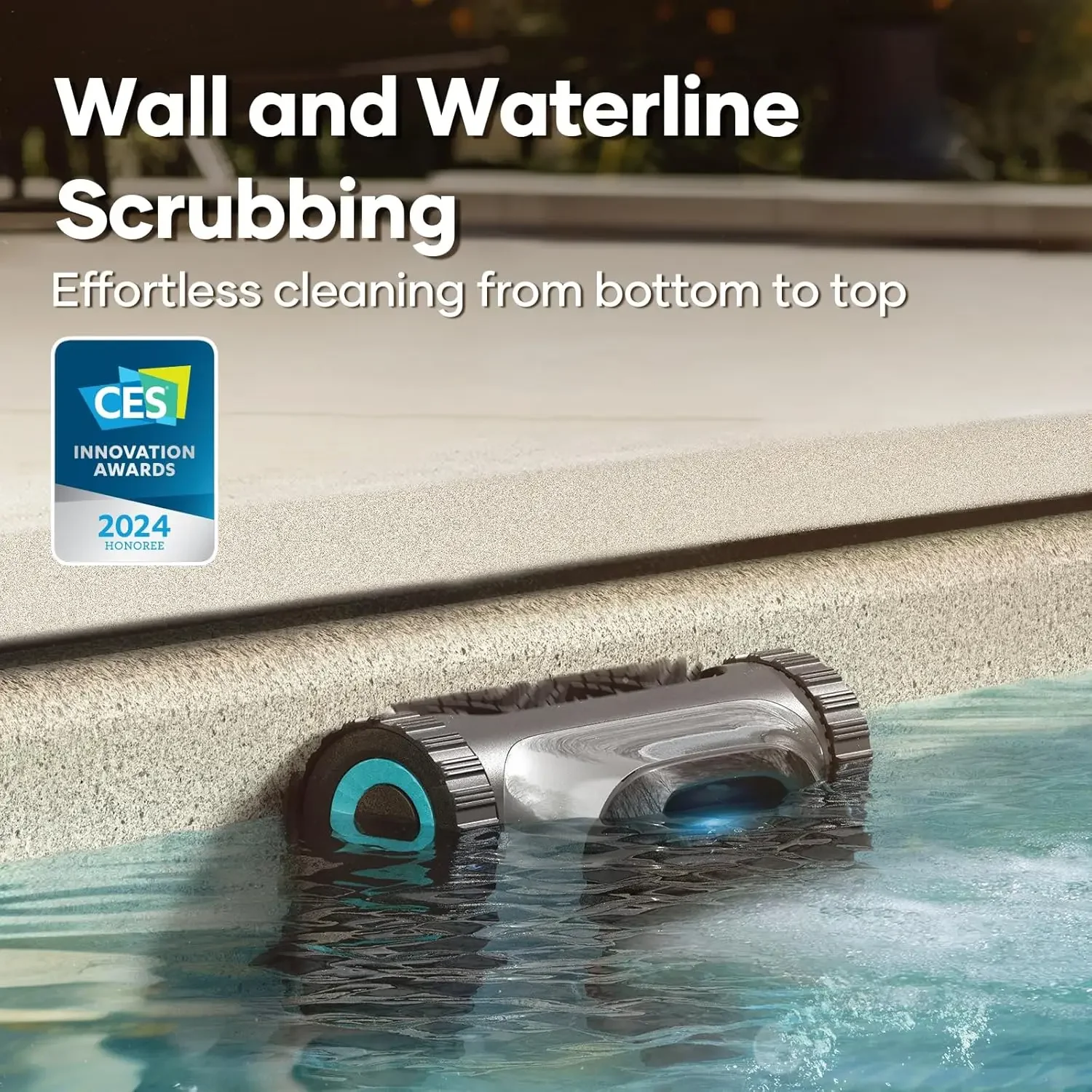 Scuba l's-nettoyeur de piscine robotique sans fil, aspirateur de piscine pour piscines enterrées, livres muraux et de lignes d'eau, navigation intelligente pour piscines