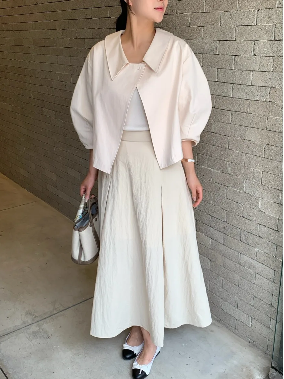 

Простой дизайн, женская верхняя одежда с воротником-майтом, весна-осень-зима, повседневная одежда стандартной посадки, средняя мягкая ткань