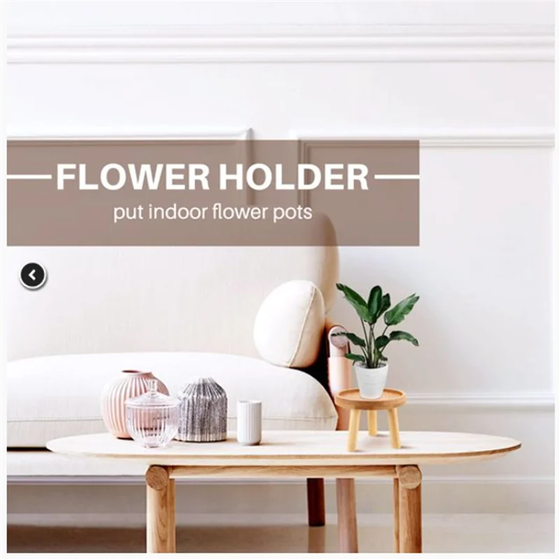 -A41U حامل نباتات خشبي للنباتات بوعاء خزان الأسماك وعاء النبات الداخلي عرض موقف 2 قطعة #5