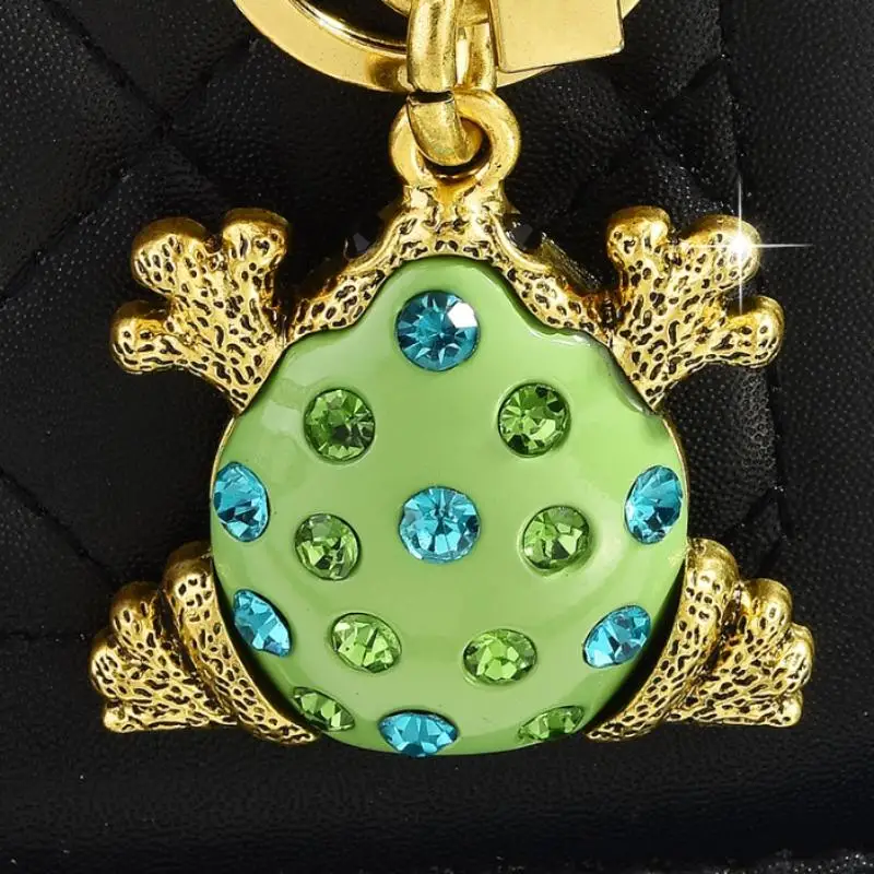 Latest Fashion Frog Keychain Bag Pendant Backpack Decoration Keyring For Women Men Car Key Chains Accessories Gifts view 4