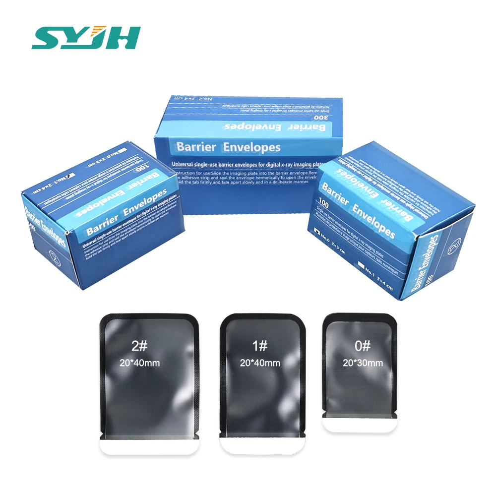 

1 Box Dental Barrier Envelopes Size 1/2/3 Dental Phosphor Disposable Protective Cover for X-Ray Film Dentistry Lab Consumables