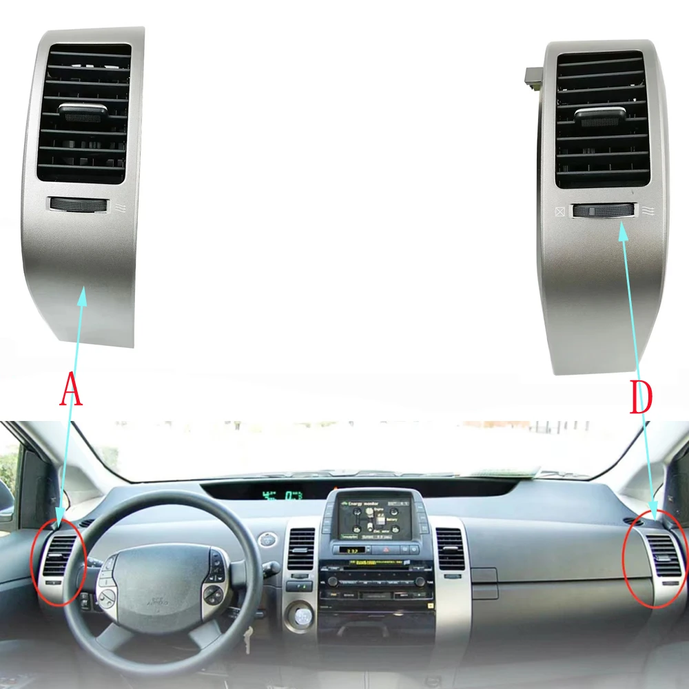 Osłona otworu wentylacyjnego po stronie kierowcy i pasażera pasuje do Prius 2004 2005 2006 2007 2008 2009