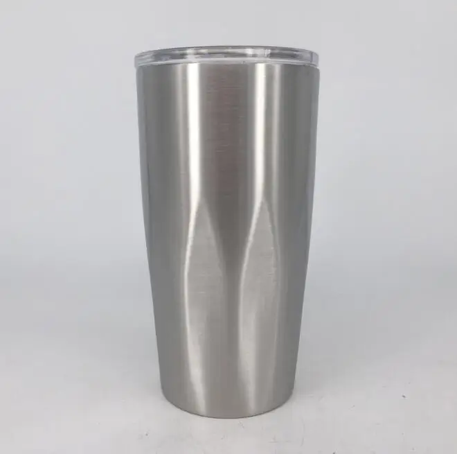 New Style Stainless Steel Tumbler Vacuum Insulated Double Wall 20 Oz Tumbler With Clear Lids Travel Mug Keep Cold Or Hot Drinks