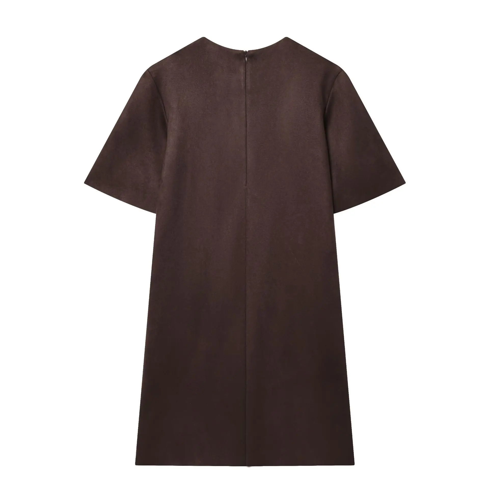 Ropa de mujer 2025 Primavera y novedad de verano estilo simple jersey de manga corta vestido de chaleco de estilo casual de moda para mujer