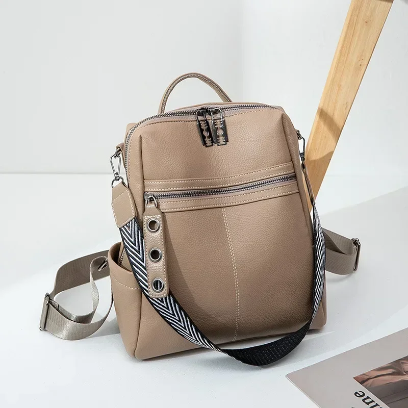 

2025 Anti-Theft Waterproof Bag Women's Large Capacity Minimalist Tote with Hidden Pocket & USB Charging for Daily Commute