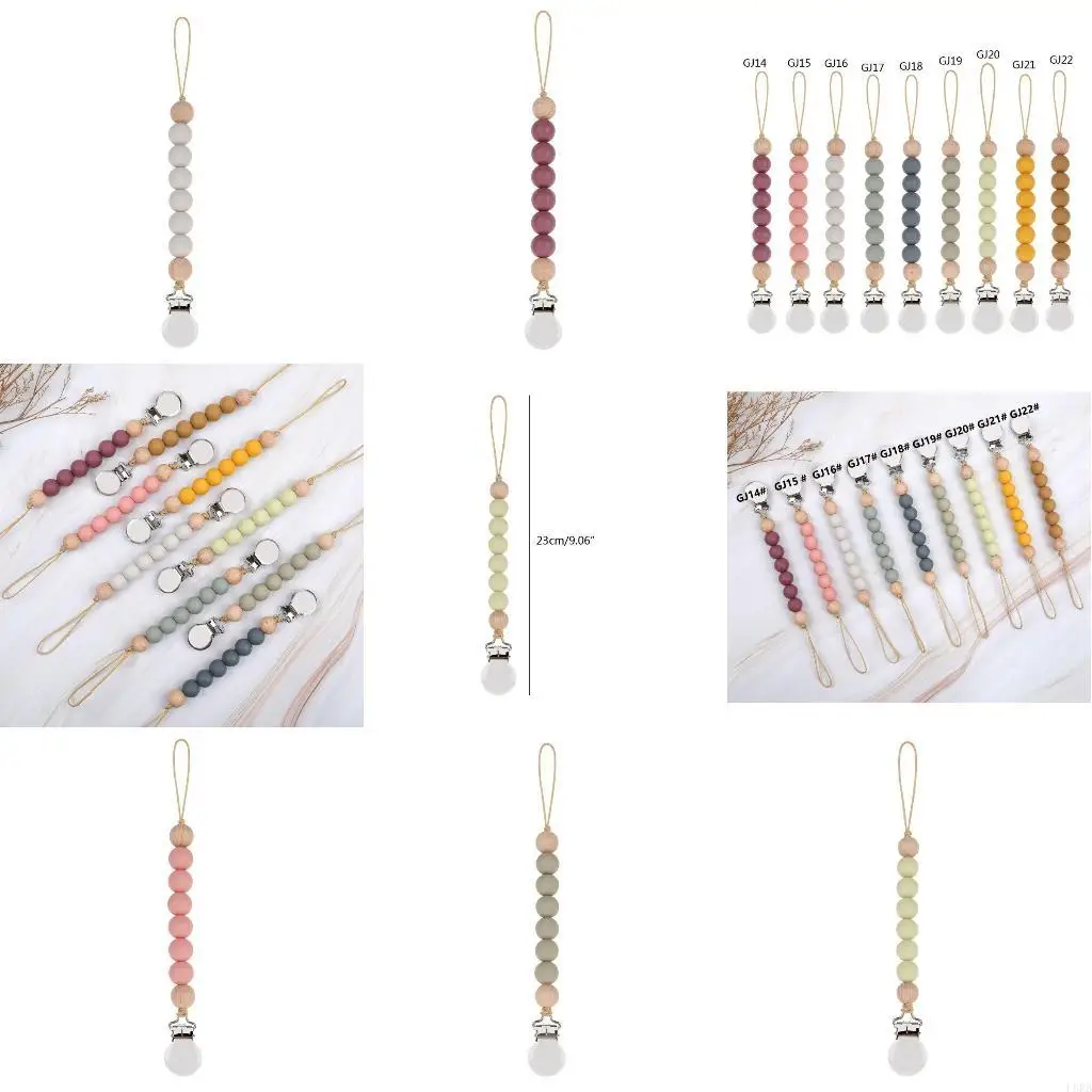 Силиконовые зажимы для детской соски, силиконовая цепочка для соски, держатель для соски, успокаивающая пустышка без BPA, для