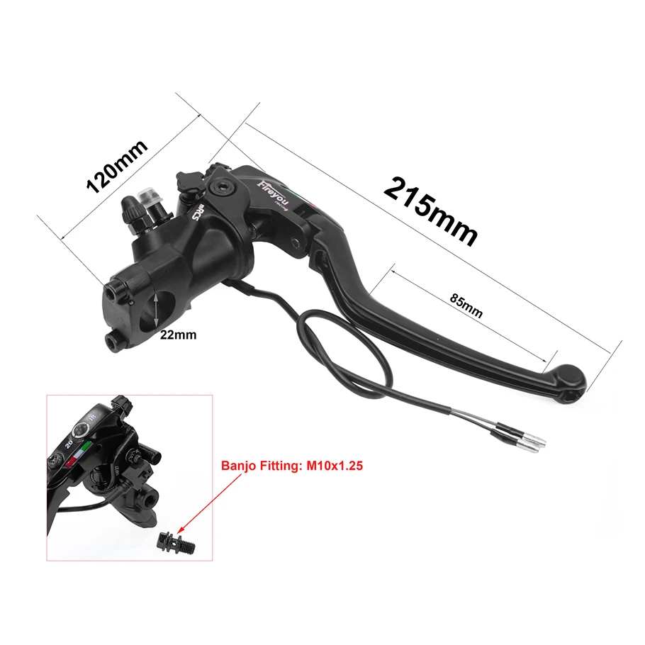 Motorcycle Brake Clutch Pump Master Cylinder 19rcs Radial Mounting for Kawasaki Honda Suzuki Yamaha MT 01 07 09 CBR650 CBR650R