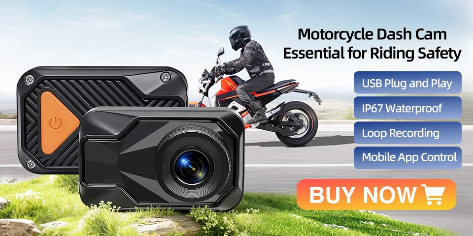 2K Motorrad-DVR Dual 1080P WiFi Vorder- & Rückkamera Wasserdichter Rekorder Motorrad-Dashcam Black Box Dual-Objektiv Wasserdicht – Detail 1