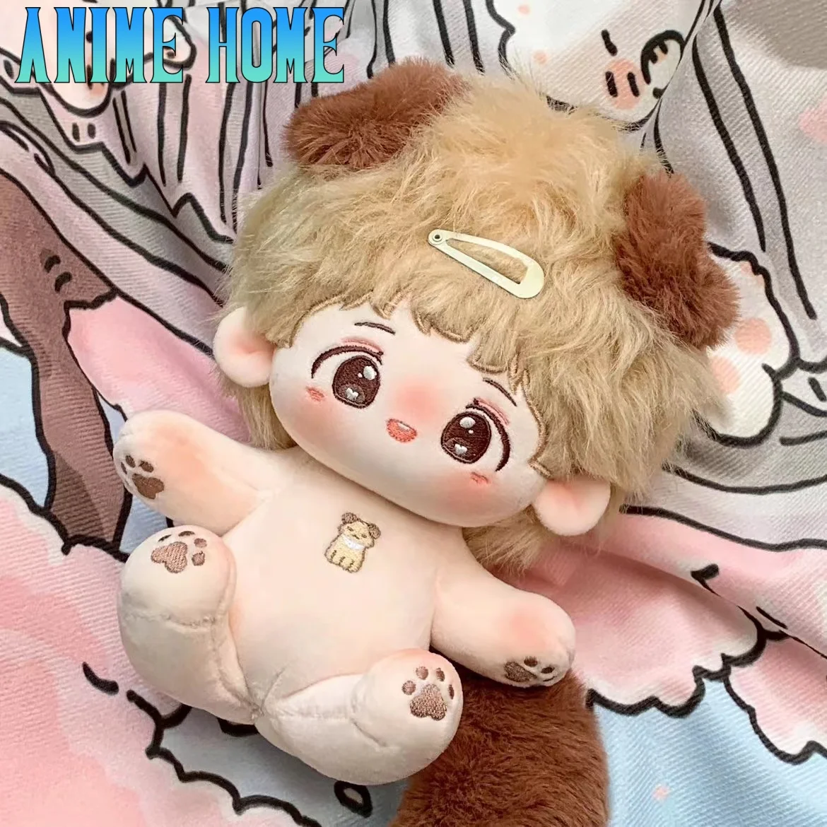 

Плюшевая игрушка для косплея Plushie, животное, картоносорог, щенок, красивый мальчик, игрушка для тела, Съемный Хвост, оригинальный мультяшный подарок для детей, 20 см