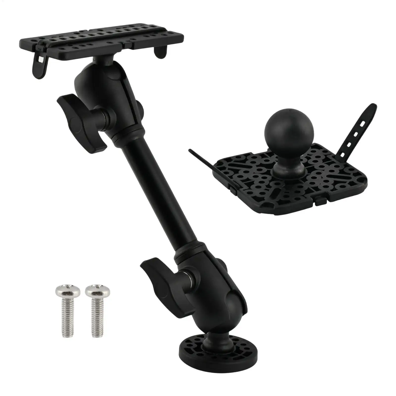 

Fish Finder Mount 360 Degree Rotating Rack Fish Finder Mounts With Extended Rod For Boats For Boat Fishing Lake River Marine