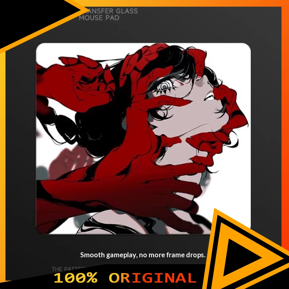 

Стеклянный коврик для мыши ATOM: гладкость и скорость, лазерная гравировка, устойчивость к загрязнениям, для APEX, Valorant, аксессуары для ПК