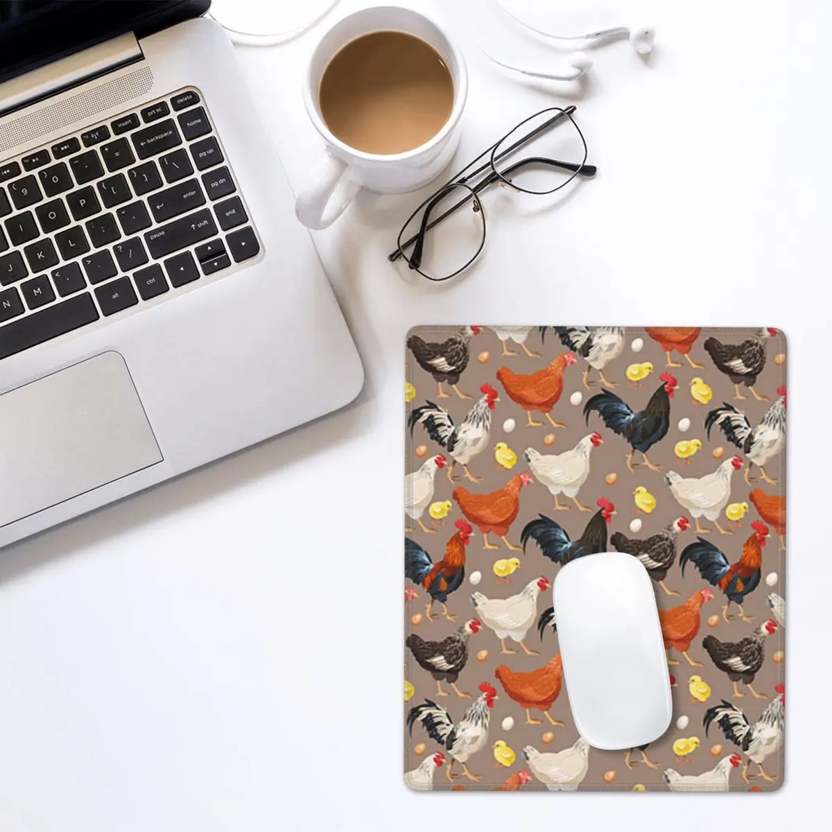 Chicken Animal Chicken Theme Mouse Pad Gamer PC Laptop Mats Keyboard Computer Gaming Office Accessories Desk Mat