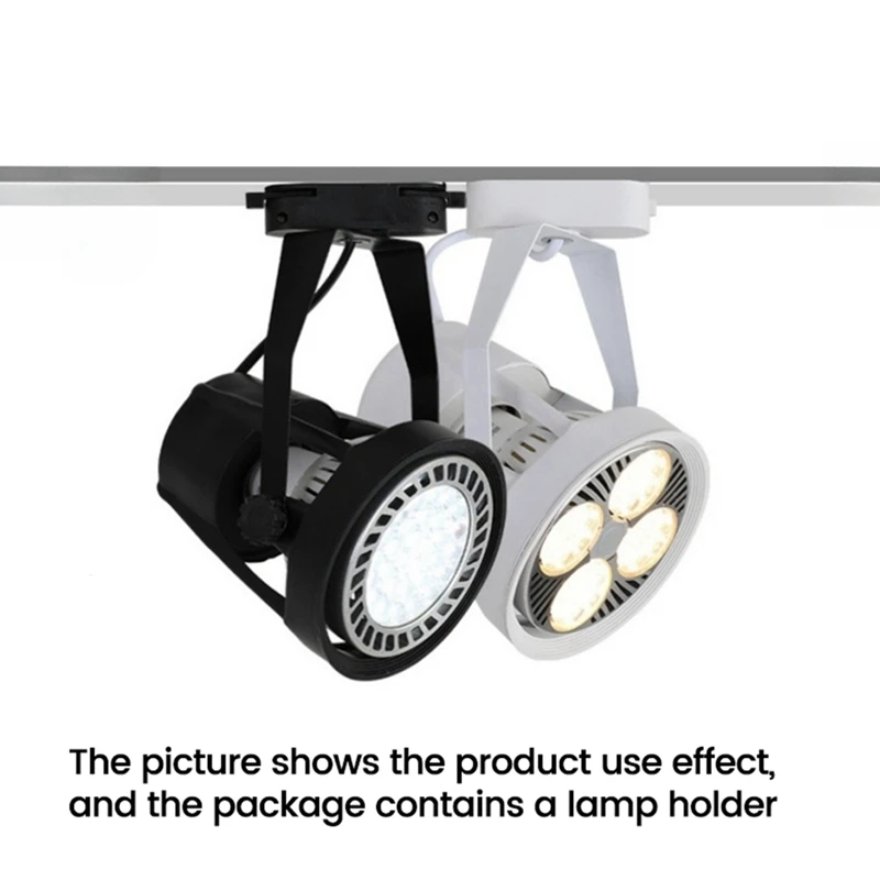 TKOH-Lamp Bases Track Light Bracket Adjustable E27 PAR30 Spotlight Track Light Bracket For Commercial And Home Use