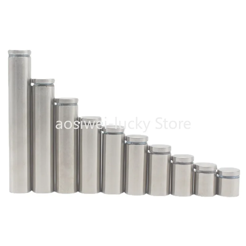 

16Pcs Stainless Steel Glass Fasteners Dia 19mm Acrylic Advertisement Standoffs Pin Nails Billboard Fixing Screws Hardware