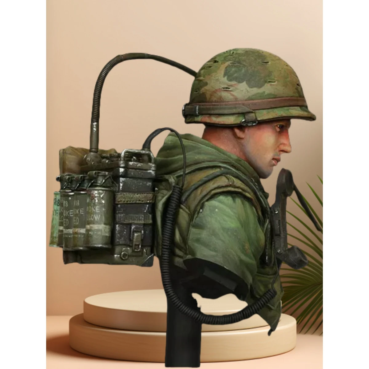 1/10 Resin unpainted model Kit, military theme, bust of United States Marine Corps unassembled and unpainted GK