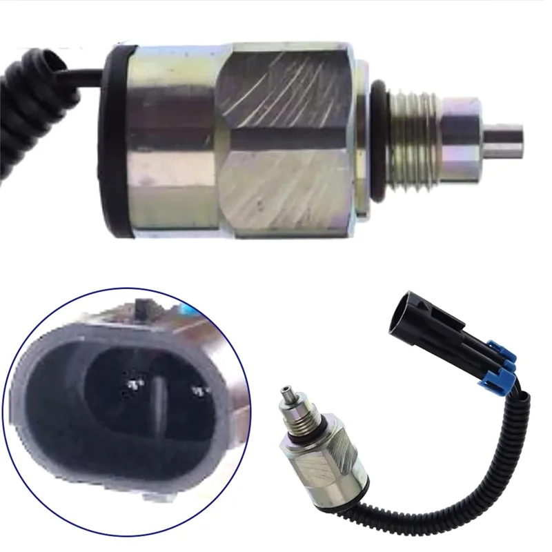 

A30P-84128131 87445987 12V Stop Solenoid Valve For Case Backhoe Loader 410 420 420CT 430 435 440 580N Excavate Loader Parts