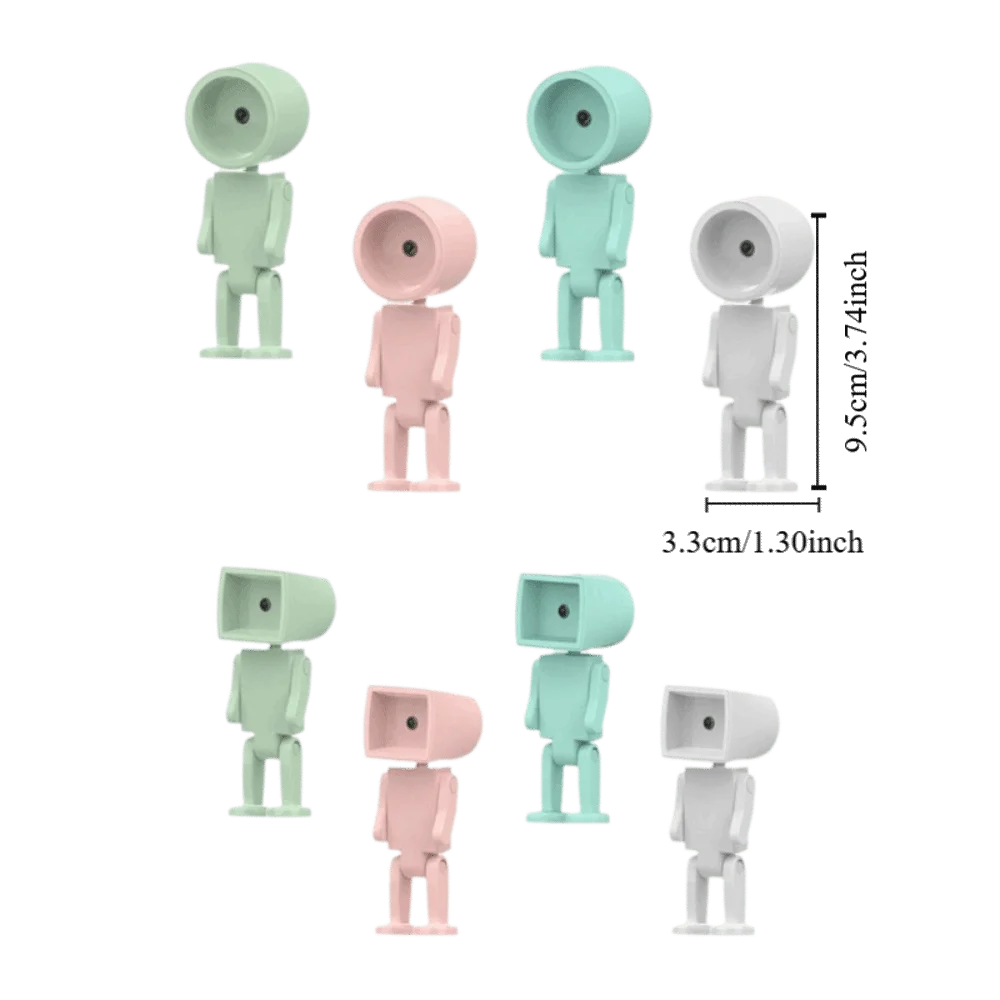 ديكور الغرفة Kawaii LED رائد الفضاء ضوء الليل المغناطيسي مصباح مكتبي صغير الكرتون مع بطارية الجدول مصباح غرفة نوم دراسة القراءة