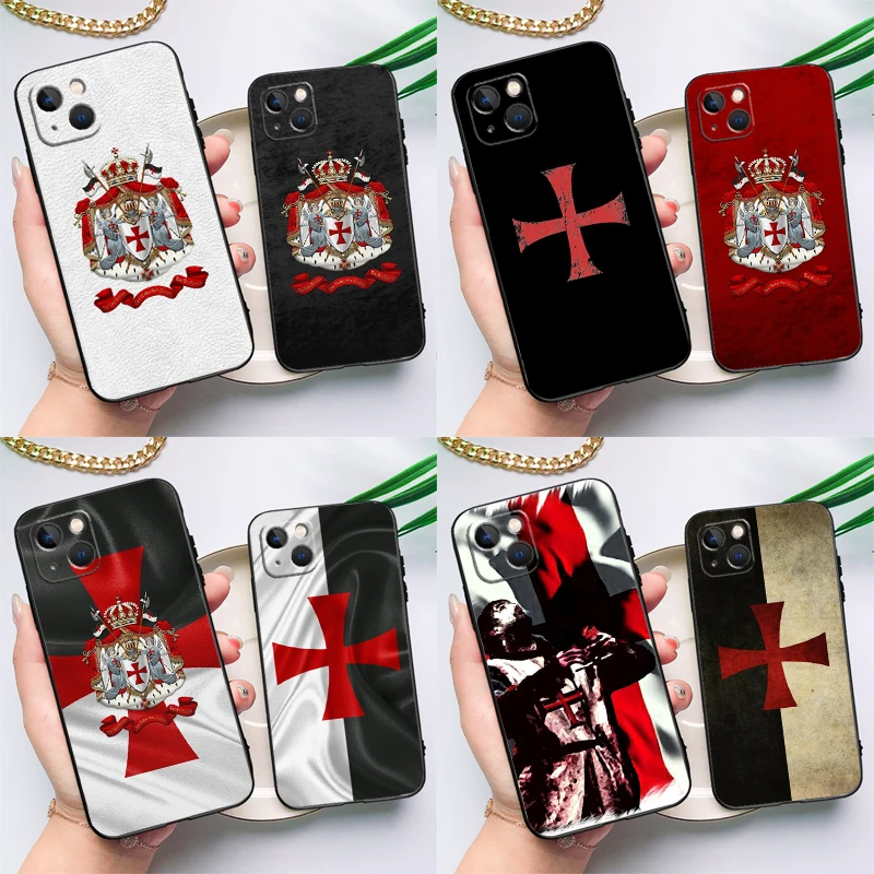 Knights Templar Coat of Arms Case For Samsung Galaxy A55 A16 A26 A36 A56 A54 A34 A14 A15 A35 A52 A12 A32 A13 A33 A53 A17