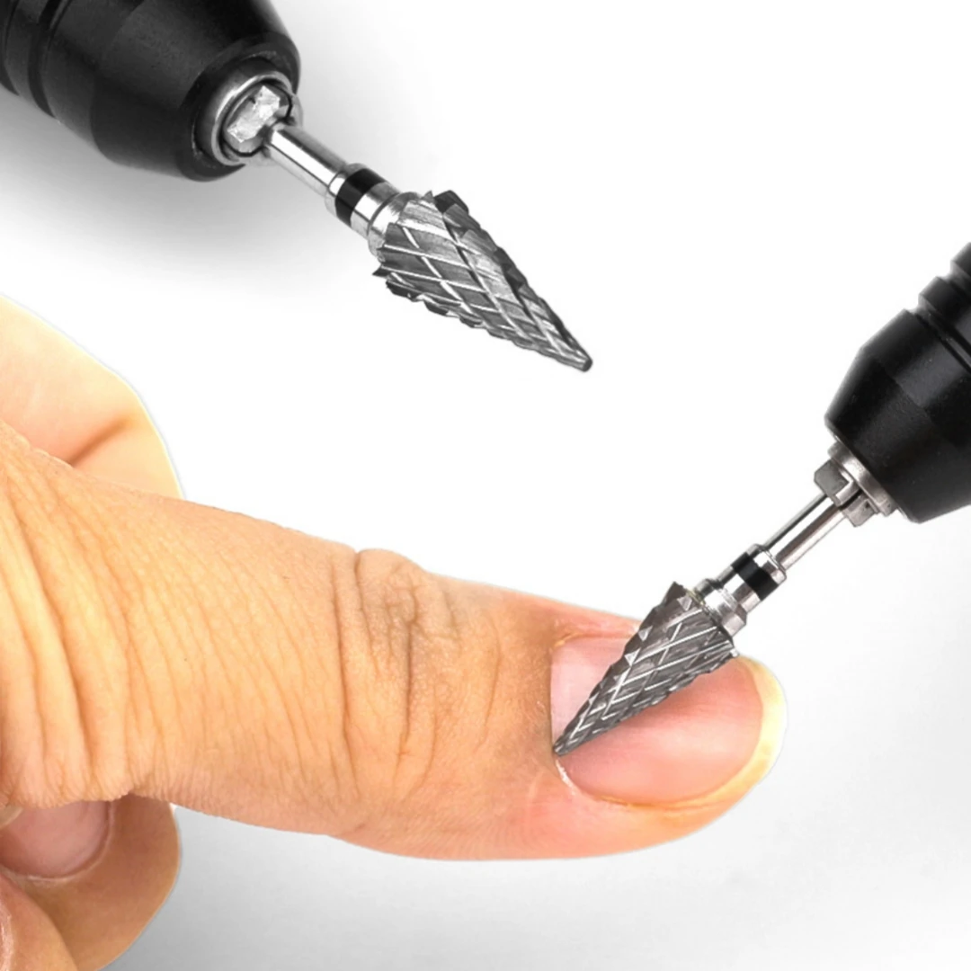 Hoge kwaliteit taps toelopende nagelboor braambits voor manicuremachine voor nagelriemgel polijsten verwijderen thuissalon