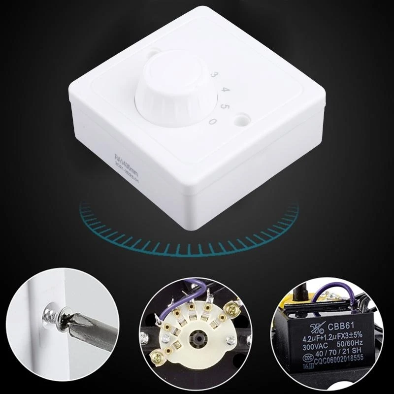 Variable Speed Control for Most Electric Speed Adjuster Replacement, White