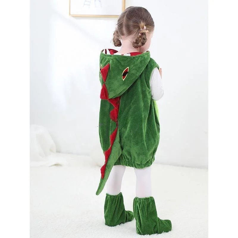 زي أطفال للهالوين على شكل ديناصور، ملابس تنكرية للحفلات التنكرية للأولاد والبنات