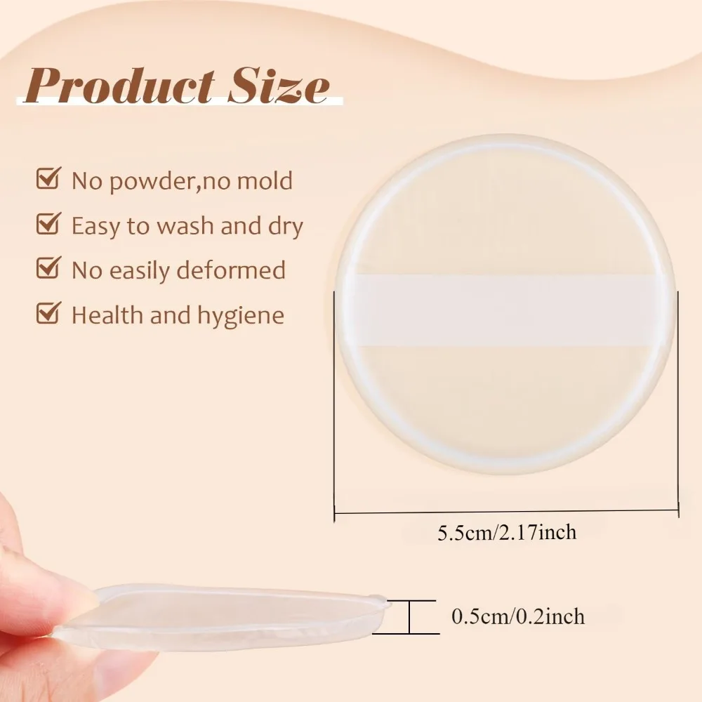 1/3/5 sztuk silikonowa gąbka do makijażu miękki blender kosmetyczny Beauty Puff do podkładu w płynie krem ​​BB Power Puffs akcesoria do makijazu