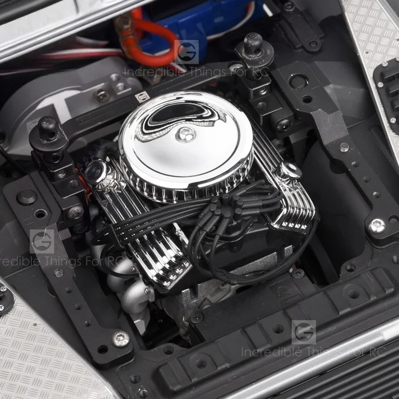 Classic V8 F82 Simulated Engine Motor Fan Radiator For 1/10 RC Crawler Car Trxs TRX4 SCX10 Rc4wd D90 VS4 Upgrade
