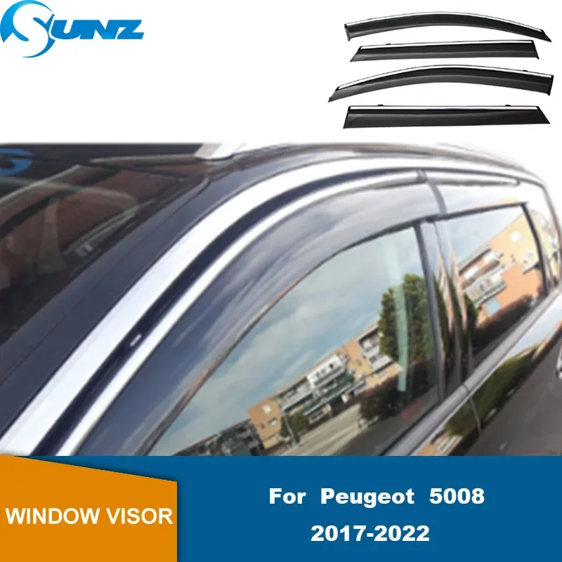 

Side Window Deflector For Peugeot 5008 2017 2018 2019 2020 2021 2022 Car Window Visor Vent Shade Rain Sun Wind Guard Deflectors