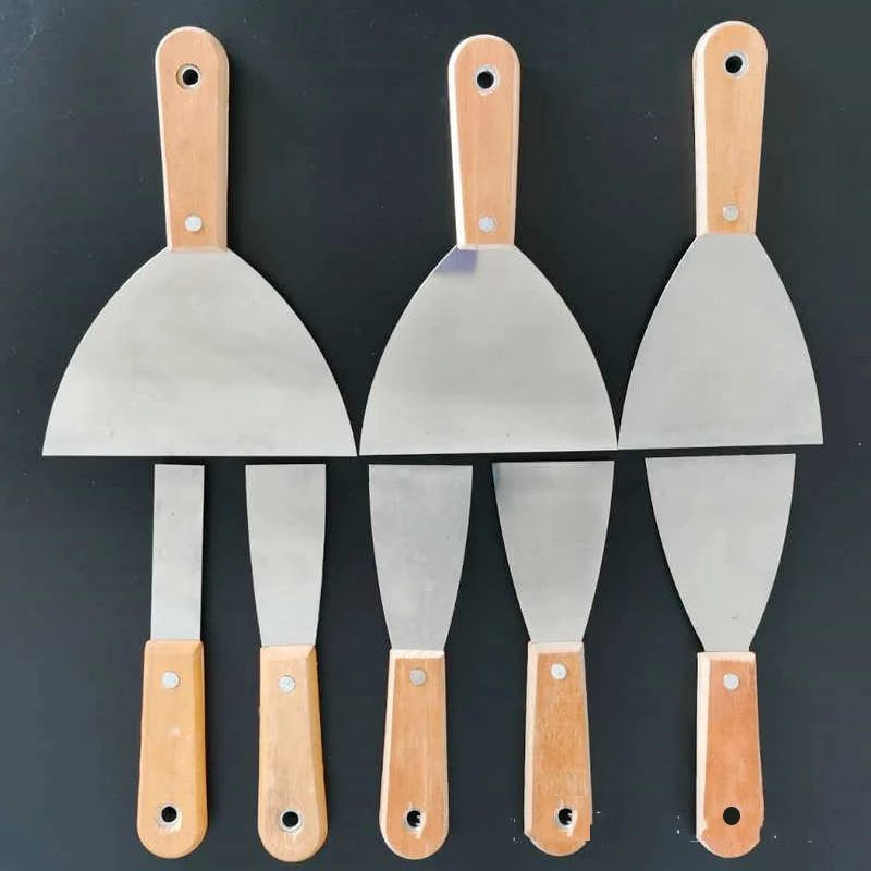 

1-6 Inch Carbon Steel Putty Knife with Wood Handle Cleaning Scraper DIY Wall Repair Tool For Home Improvement Construction Tools