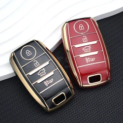 3/4 Buttons Key Case TPU Car Key Case Cover for Kia K2 K3 K4 K5 Rio Picanto K2 Soul Sorento Ski Sedona Sportage Cerato Optima