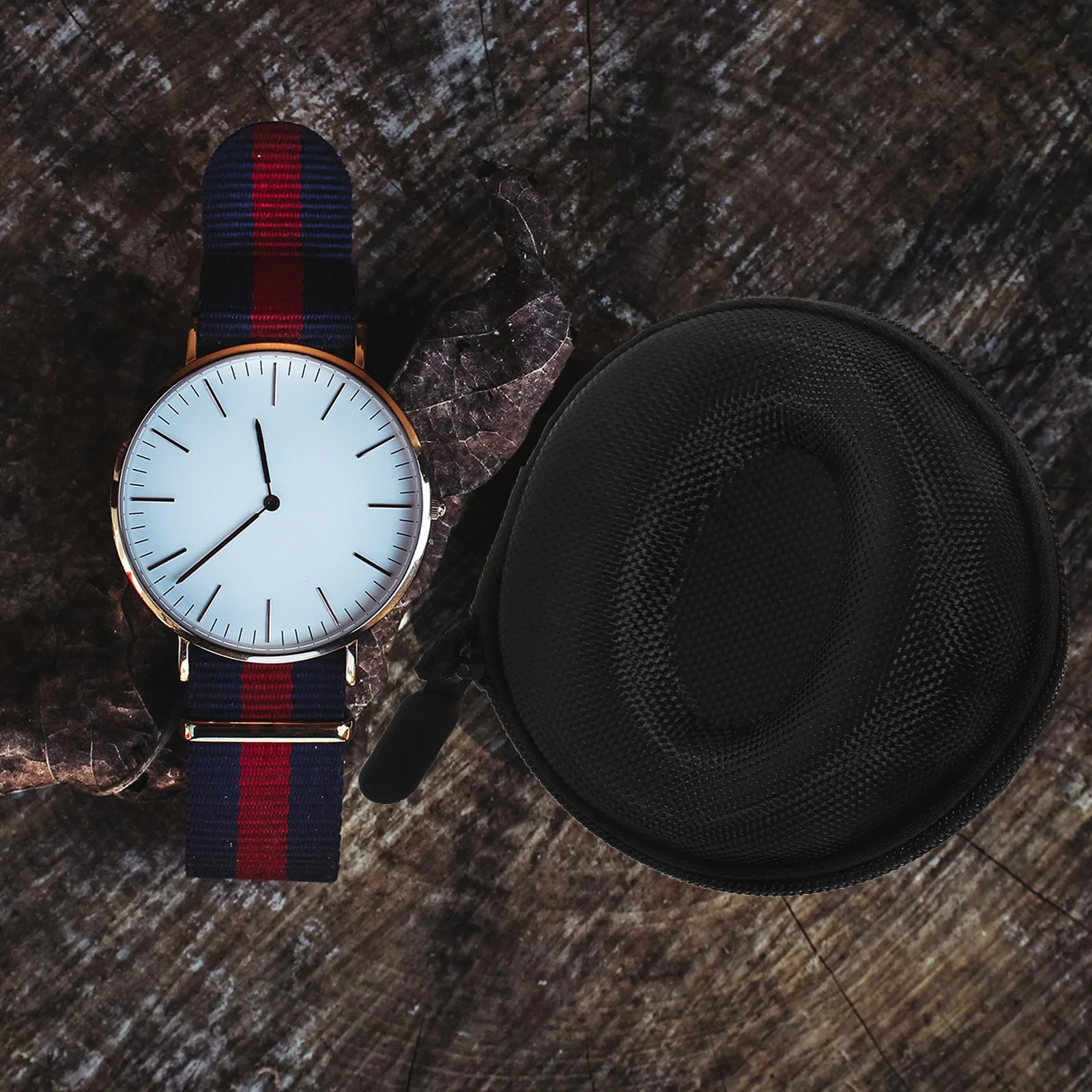 

High-End Watch Storage Box Waterproof Shock-Resistant Travel Case Portable Watch Holder For Business Trip Eva Nylon Fleece Lined