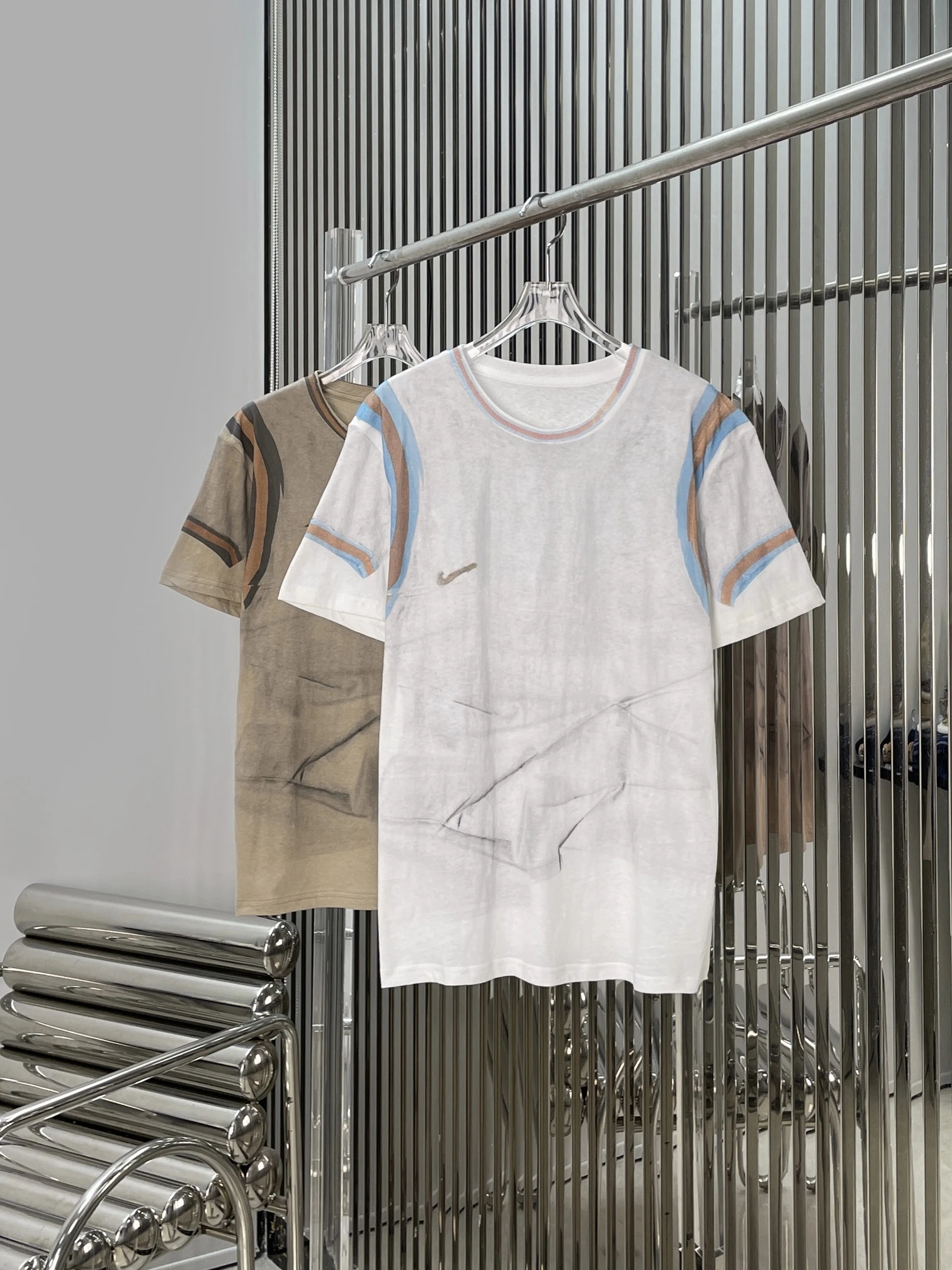 

New 3D Print Illusion Loose Fit round Neck Short Sleeve T-Shirt Casual Style Cotton Moisture Wicking Fashionable Top for Women