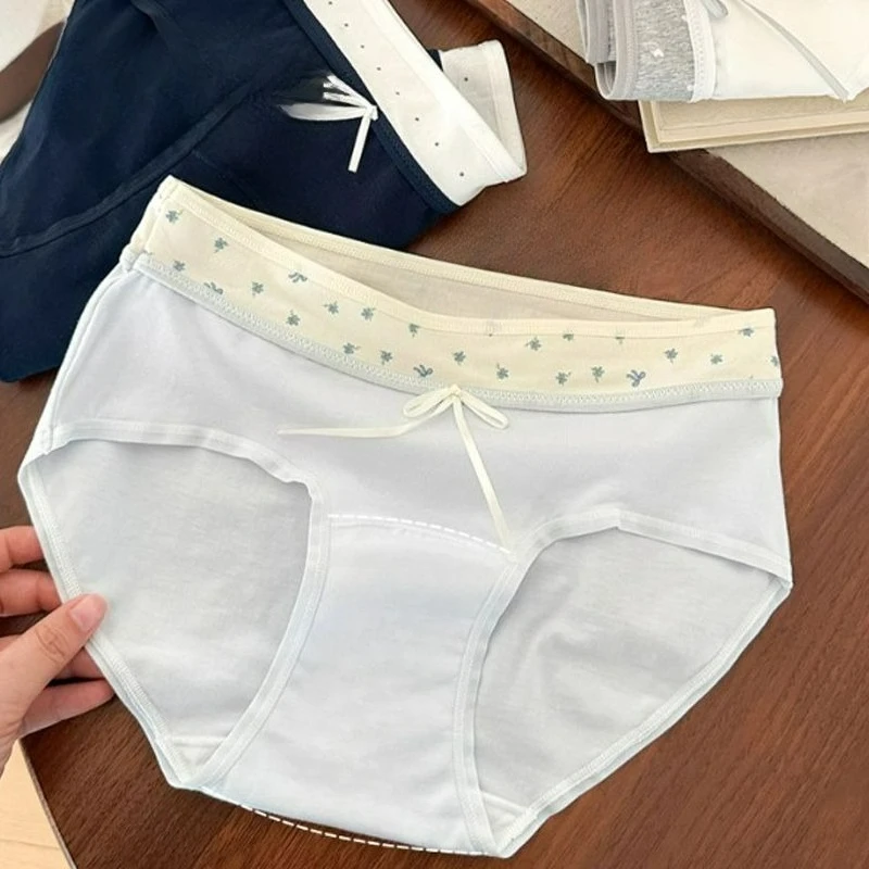 

Class A Cotton 10A Bacteriostatic Women's Underwear Girls Summer Sweet Comfortable Pure Cotton Thin Briefs Women's Breathable