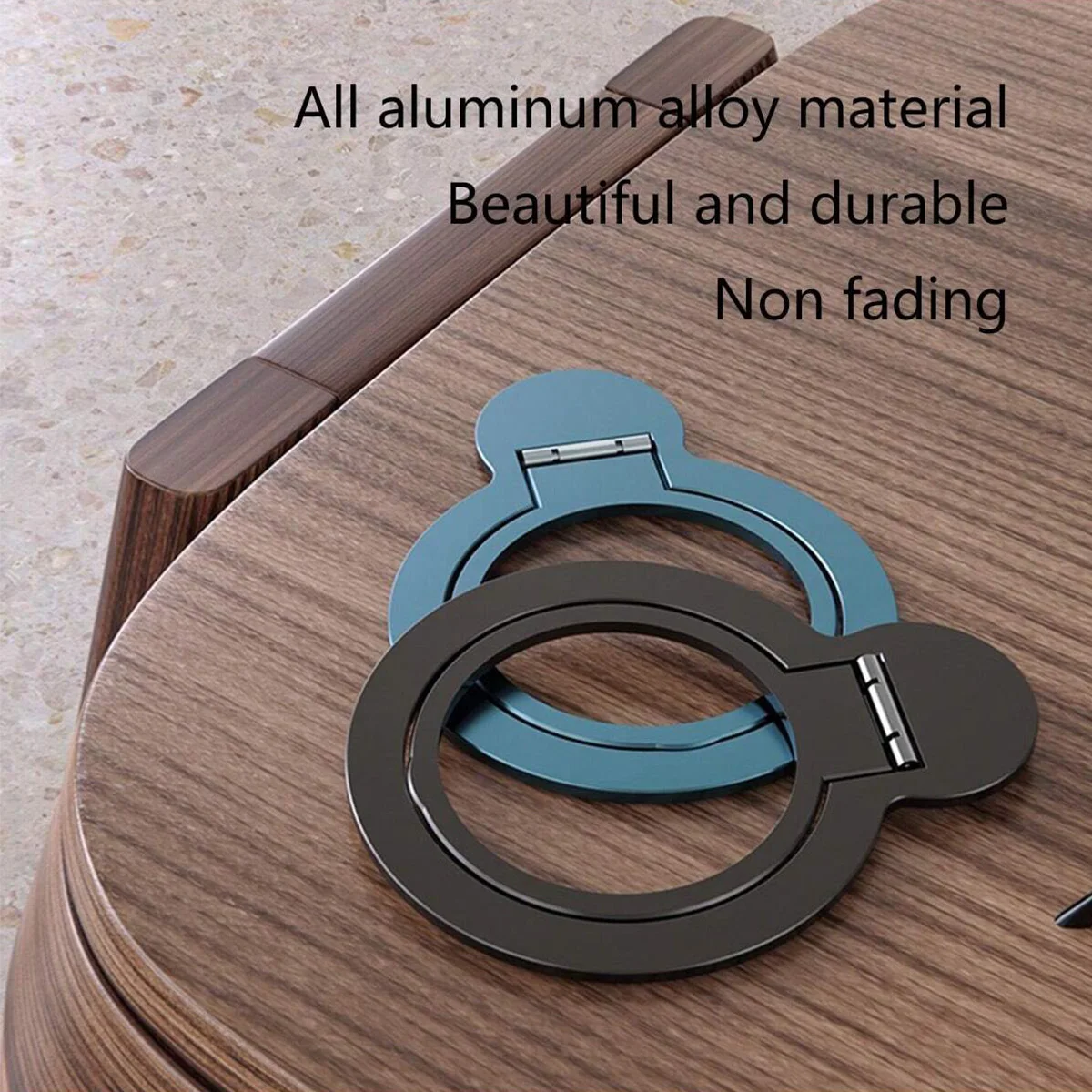 Suporte magnético para telefone montado na parte traseira, suporte de anel de telefone simples e ultrafino