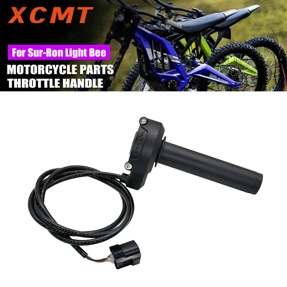 

Electric Motorcycle Throttle Grip For Sur Ron Surron Light Bee X S Throttle Handle Turn Grip Cable Kit Accessories Parts