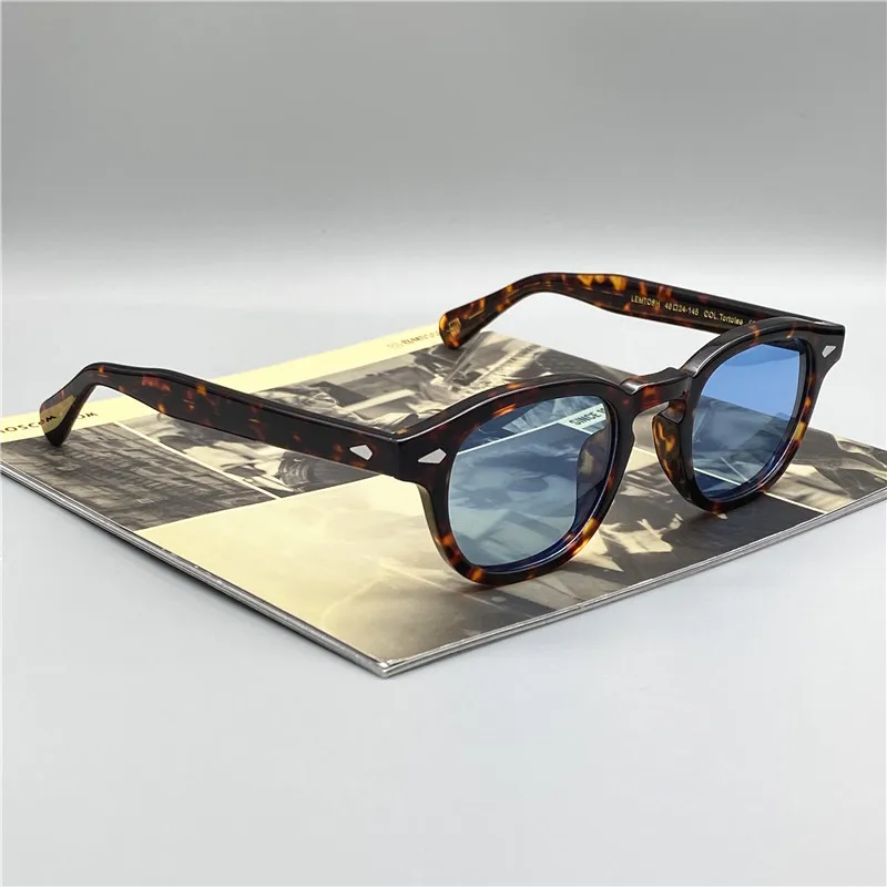 

Blue Sunglasses Men Johnny Depp Lemtosh Polarized Sun Glasses Women Luxury Brand Vintage Designer Oculos Night Vision Goggles