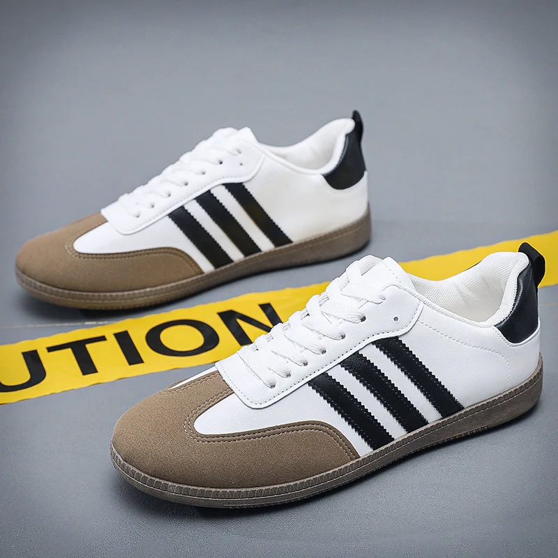 

2025Summer Breathable Comfortable High-Quality Leather Lightweight Casual Sneakers Fashion Trend Men's Shoes39-44