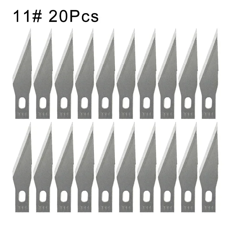 Graviermesser-Klingen, Metall-Skalpellmesser, 100/20 Stück, Holzschnitzmesser-Klingen, Ersatz für chirurgische Skulptur-Schneidwerkzeuge – Detail 8