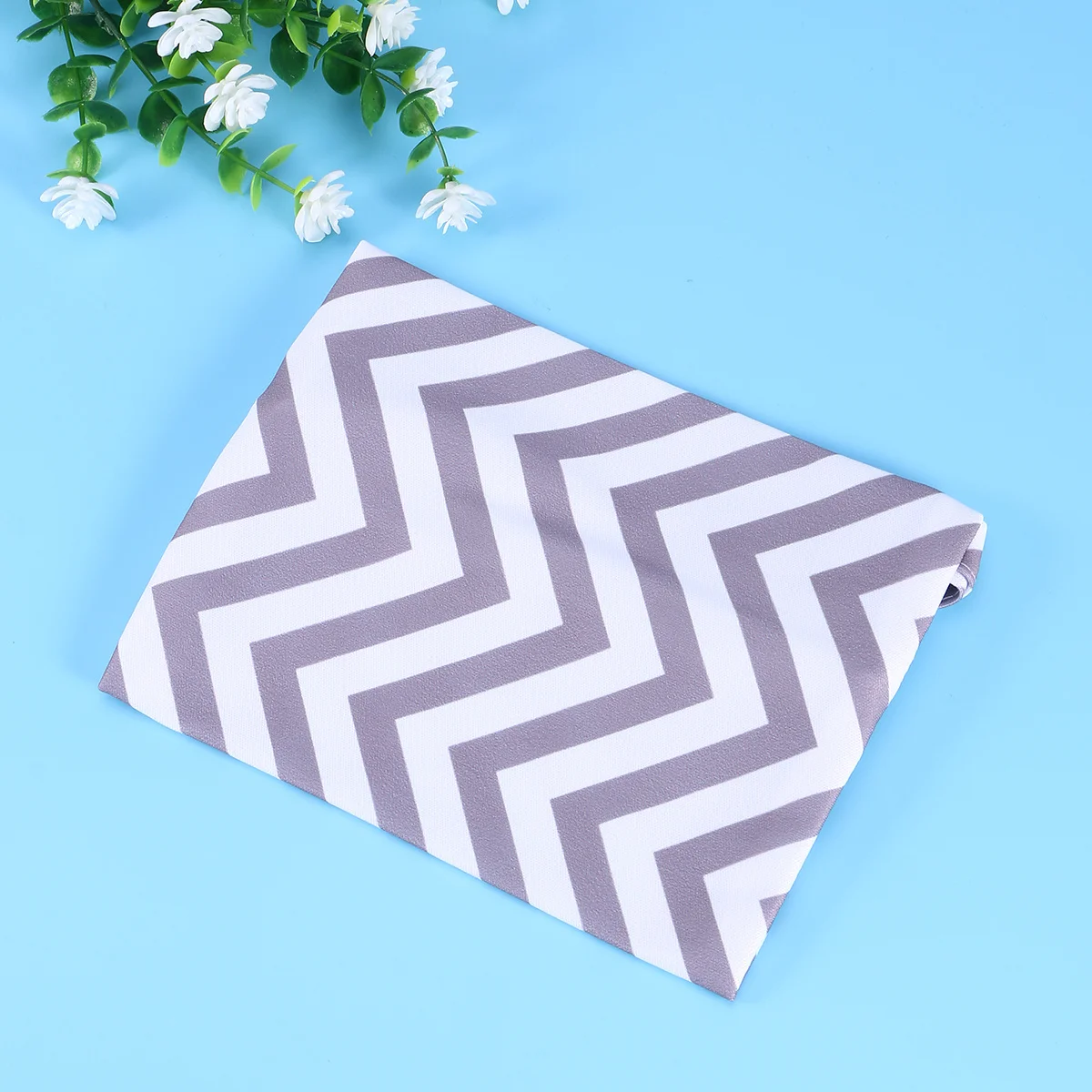 حقيبة تخزين حفاضات الأطفال، شريط رمادي مقاوم للماء، خفيف الوزن، نسيج متين، مقبض بسحاب من مادة البولي يوريثان، حقيبة حفاضات صغيرة خارجية #5