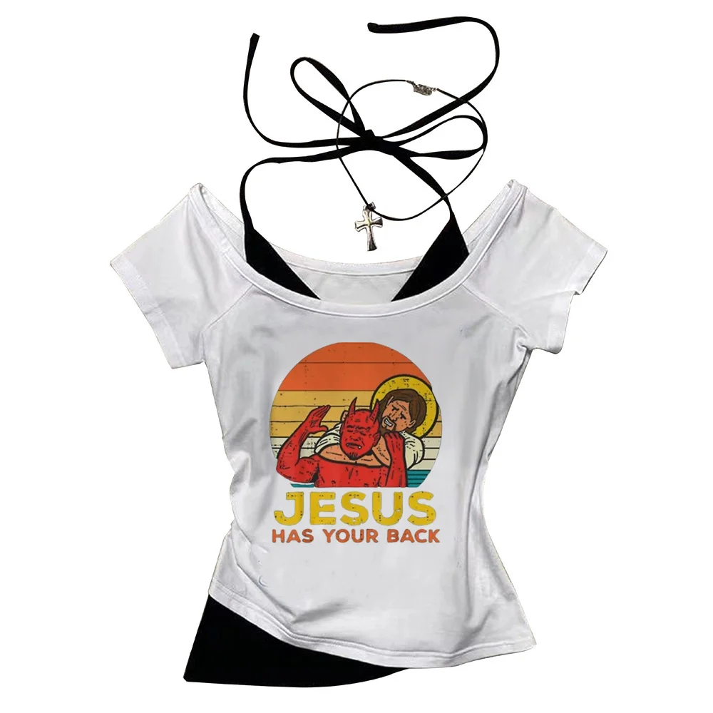 Bjj Jiu Jitsu female streetwear Punk Gothic Breathable top tees Pop Culture women Comfortable Colorful harajuku streetwear