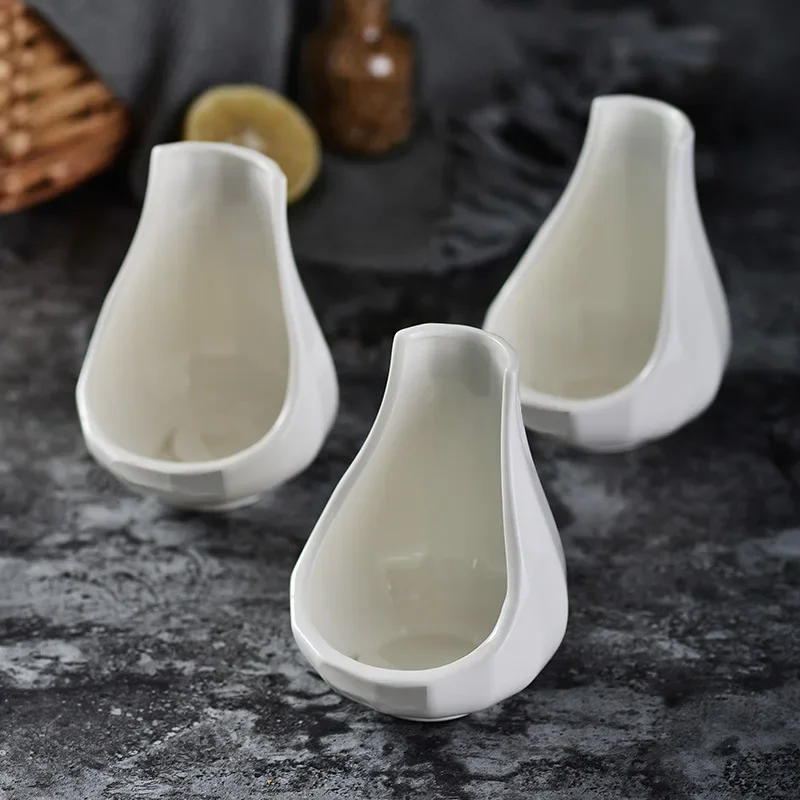 Porcelain Spoon Rest,Ceramic Large Utensils Holder,Kitchen Counter Cooking Tools Organizer,Spatula Ladle Tongs Container Plate