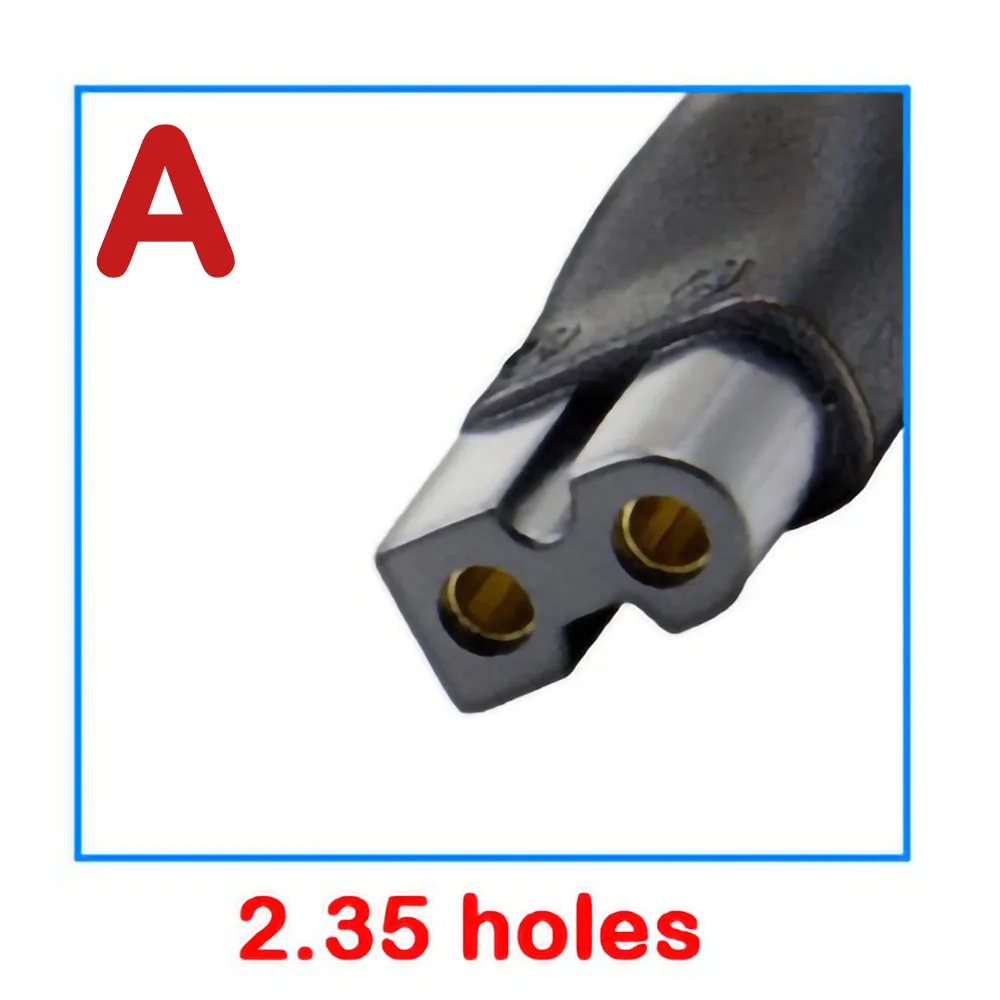 DC 5.5*2.1mm Female to 2-Prong Charger Plug Power Charging Adapter Converter Connector Plug For PHILIPS Pentium Shavers etc
