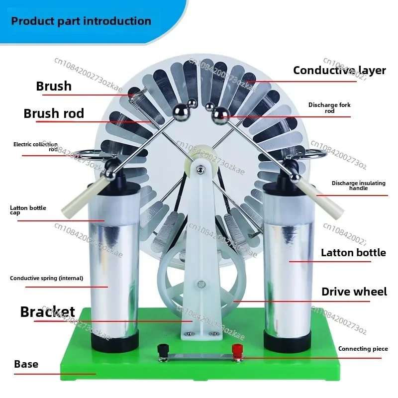 Static Machine Physics Electrostatic Generator Electricity Tesla Experimental Equipment