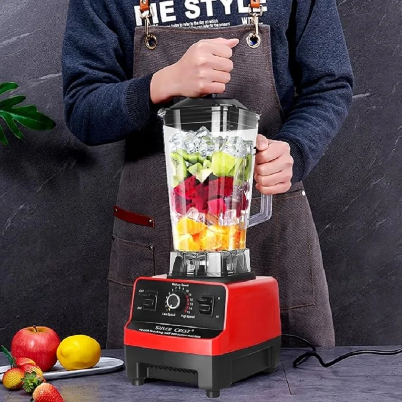 2.5L 3 in 1 Professional Blender for Shakes Smoothies Stainless Steel juicer High Speed Kitchen Ice Blender Frozen Drinks Maker