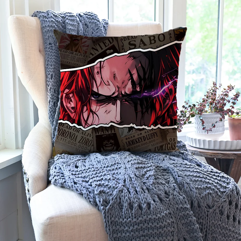 

O-ONE Piece Eyes Pillow Case Cartoon Sofa Decorative Home Double-sided Printing Short Plush Cute Cushion Cover