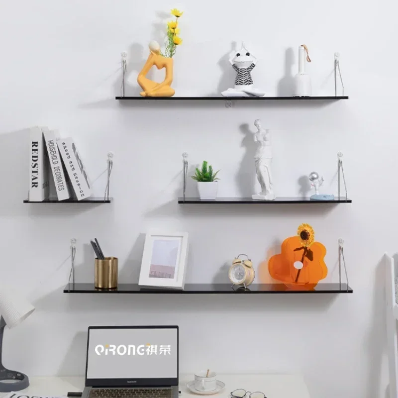 No-Drill Acrylic Wall Shelf, Fashionable Multi-Function Display Stand, Stable Load-Bearing Divider for Any Room, New Arrivals