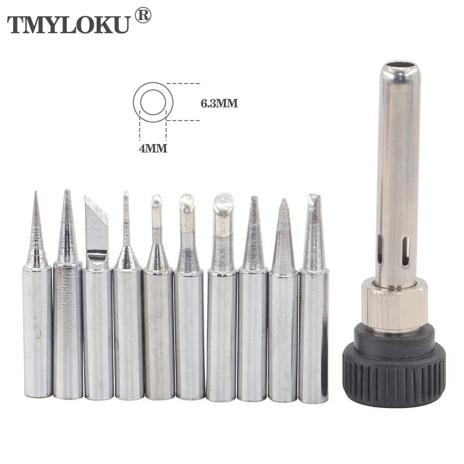 5pcs 900M Soldering Iron Tips Set Welding Nozzle Internal Heated Solder Heads Welding Tip Tool Lead-Free Solder Irons Bit