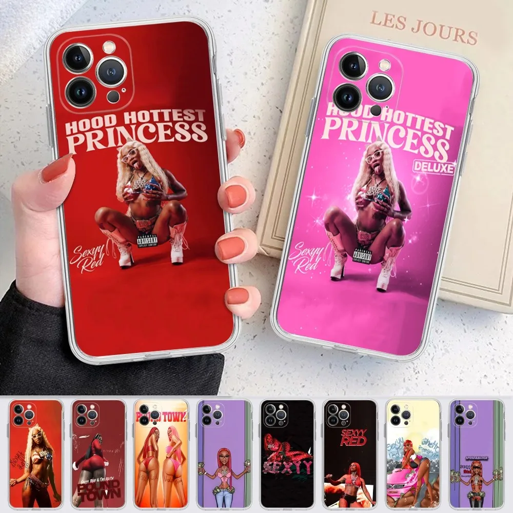 Singer S-Sexyy R-Red Phone Case For IPhone 16 15 8 7 6 6S Plus X SE XR XS 14 11 12 13 Mini Pro Max Mobile Case