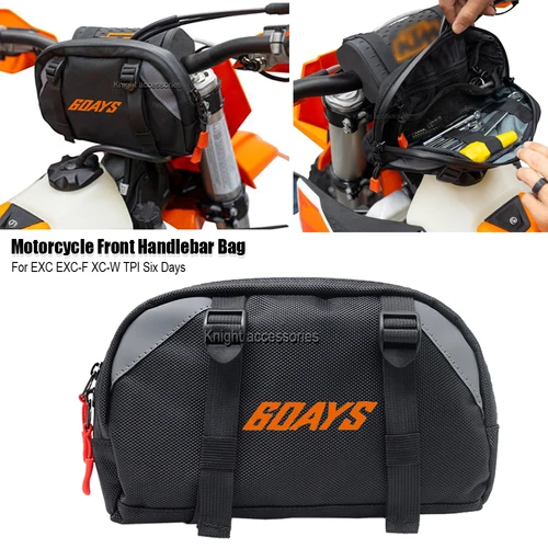 Bolsa para manillar delantero de motocicleta, bolsa de almacenamiento multifuncional, bolsa de viaje para EXC EXC-F XC-W TPI Six Days 2020 2021 2022