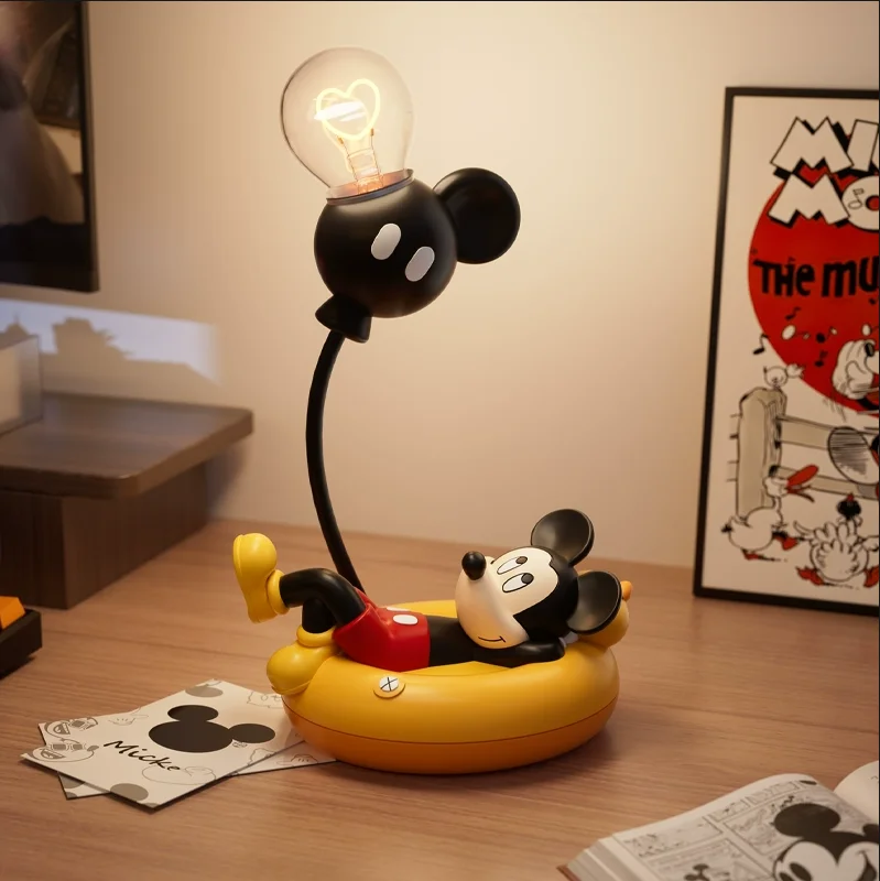 

[VIP] Mickey sleeping position Bedhead small desk lamp resin Action figure night lamp toys collection model bedroom decoration
